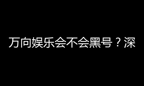 万向娱乐会不会黑号?深度解析平台安全性与防黑策略
