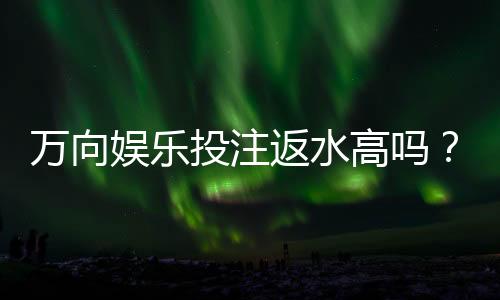 万向娱乐投注返水高吗？揭秘高返水活动与实战技巧