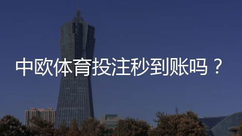 中欧体育投注秒到账吗？充值提现到账速度、手续费与常见问题全面解析