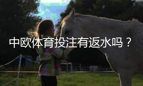 中欧体育投注有返水吗?一文看懂返水比例、领取规则与注意事项