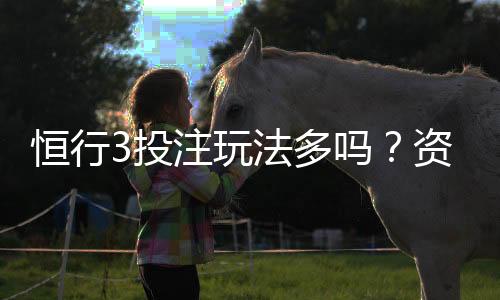 恒行3投注玩法多吗？资深玩家带你解锁多样游戏体验