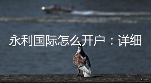永利国际怎么开户:详细步骤分享