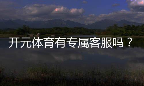 开元体育有专属客服吗？一对一服务体验解析