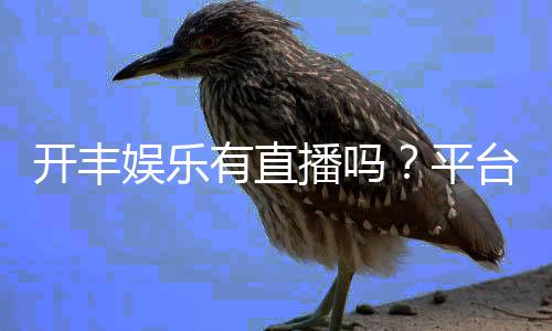 开丰娱乐有直播吗？平台真人直播与游戏体验全解析