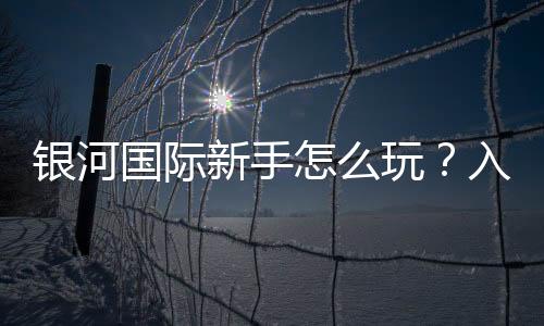 银河国际新手怎么玩？入门指南与实战技巧分享
