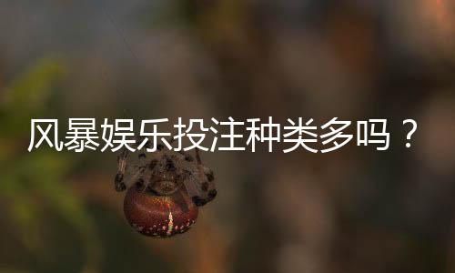 风暴娱乐投注种类多吗？全面解析平台热门游戏与特色玩法
