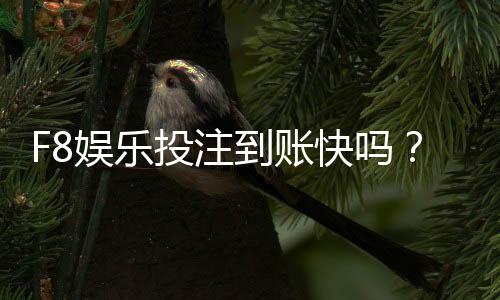 F8娱乐投注到账快吗？实测到账速度与提款技巧分享